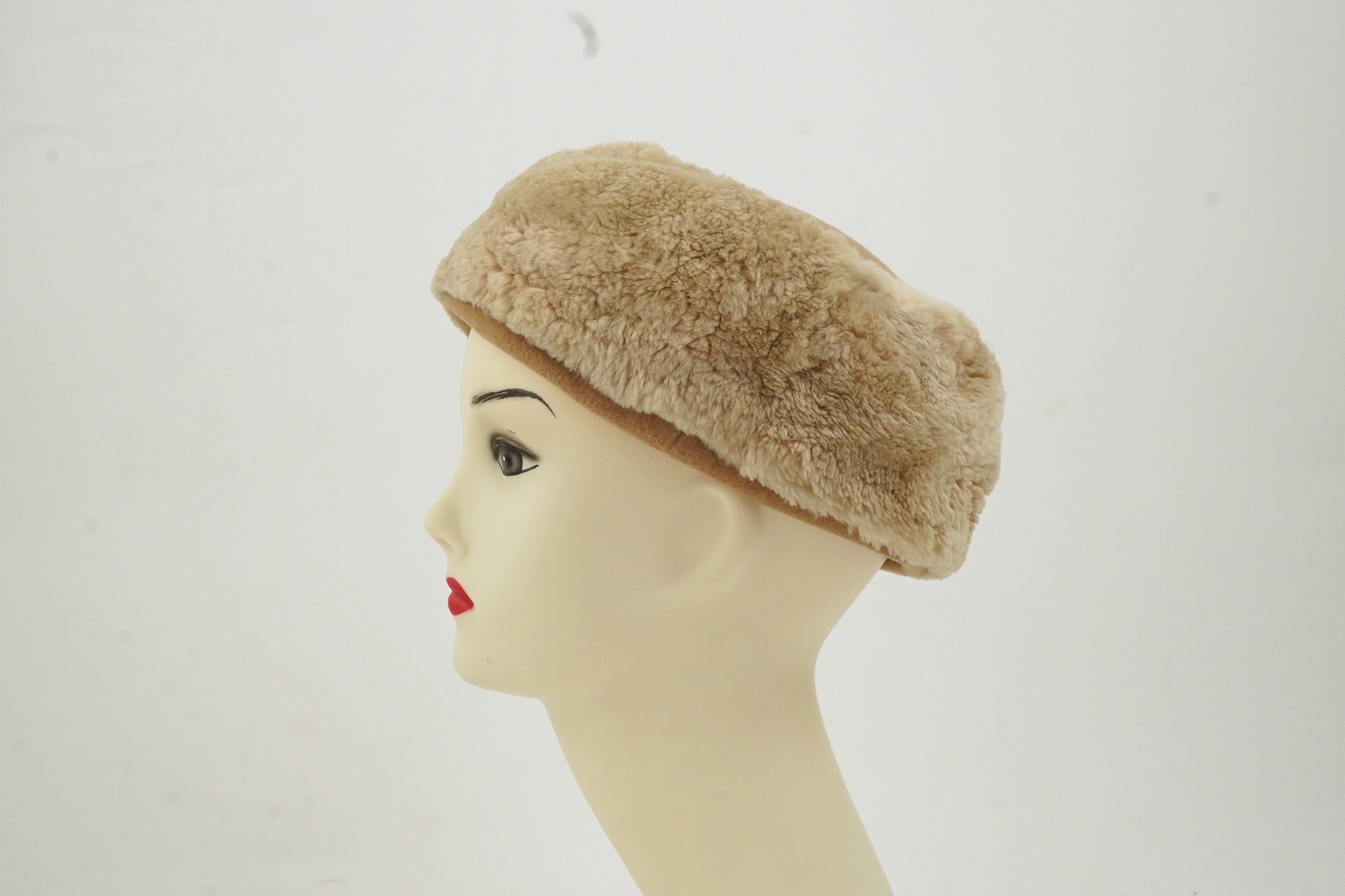 A 1950's lady's fur hat formerly the property of Audrey Hepburn